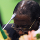Zimbabwe's President Robert Mugabe appears to be asleep, during the first plenary session of the 3rd Africa-EU Summit in Tripoli, Libya, Monday Nov. 29, 2010. 80 African and European Heads of State and Government and some 50 observers from third countries met in Tripoli to discuss concrete ways to stimulate inclusive growth, to create employment opportunities, and to use sustainable development as a driver for growth.